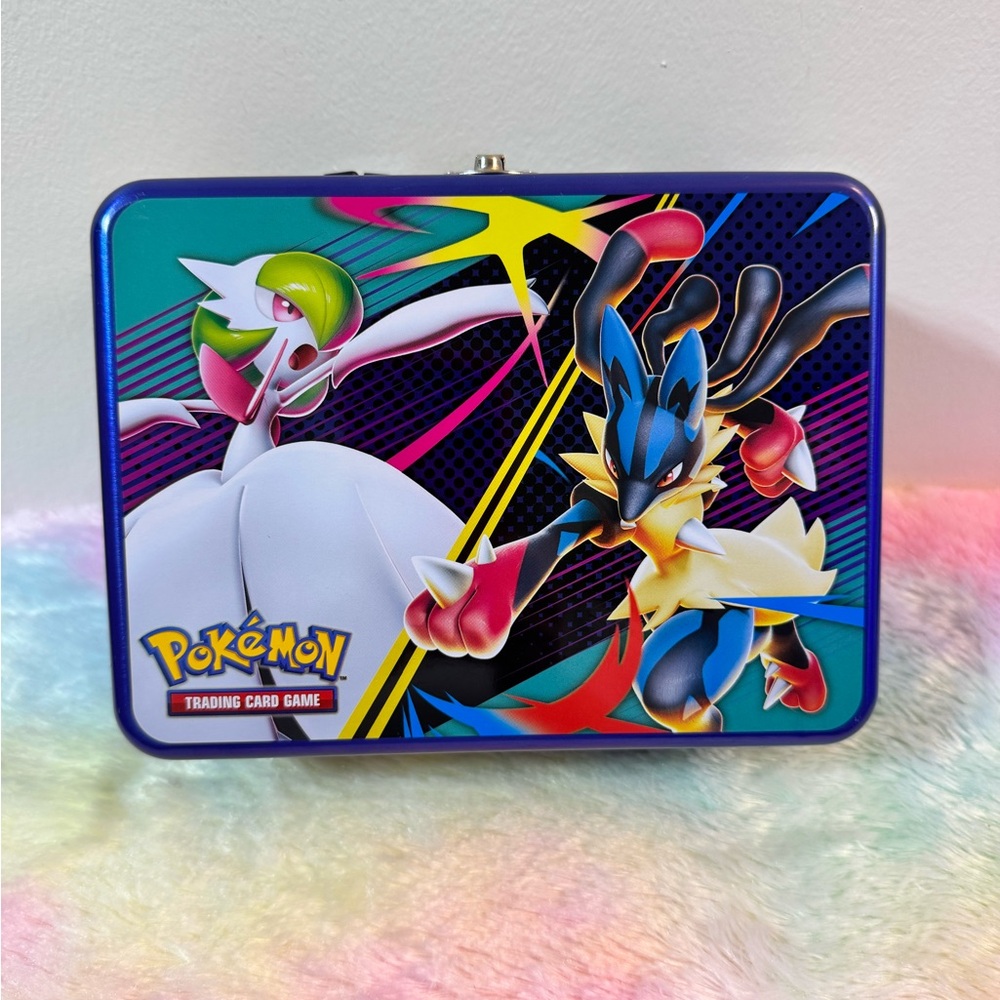 Pokémon Trading Card Game Metal Tin - Gardevoir & Lucario Artwork